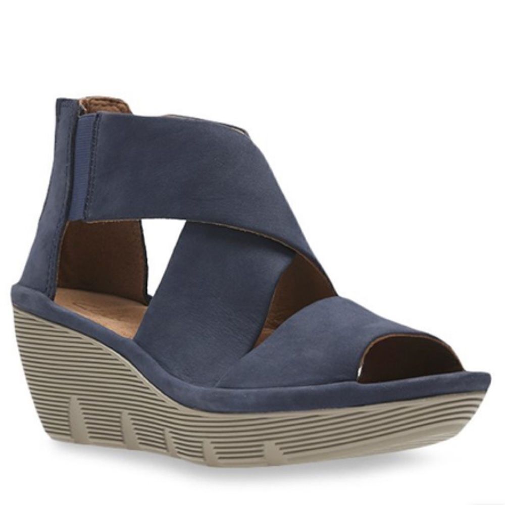 Clarks Clarene‎ Glamor Wedge Size 8 B43
